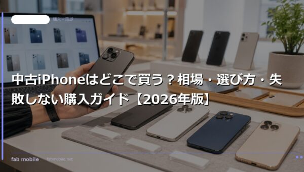 中古iPhoneはどこで買う？相場・選び方・失敗しない購入ガイド【2026年版】｜fab mobile